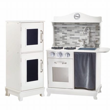 Picture of Teamson Kids TD-12273A Sunday Brunch Wooden Play Kitchen&#44; White