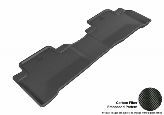 U Ace L1AC00621509 3D Maxpider Second Row Custom Fit Kagu Black Floor Mat for 2014-2016 Acura MDX Models