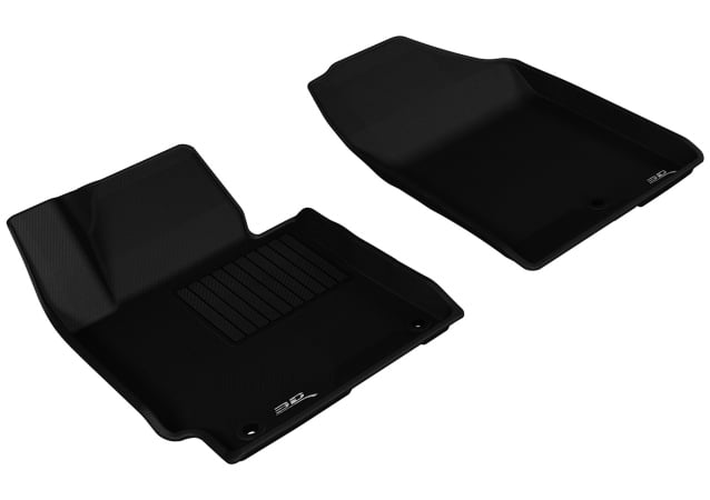 U Ace L1HY05211509 3D Maxpider Front Row Custom Fit Kagu Black Floor Mat for 2014-2016 Hyundai Elantra Sedan-Coupe Models