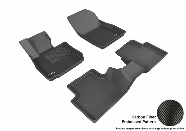 U Ace L1MZ05101509 3D Maxpider Complete Set Custom Fit All-Weather Kagu Black Floor Mat for2016 Mazda CX-3 Models -  U-Ace, Inc