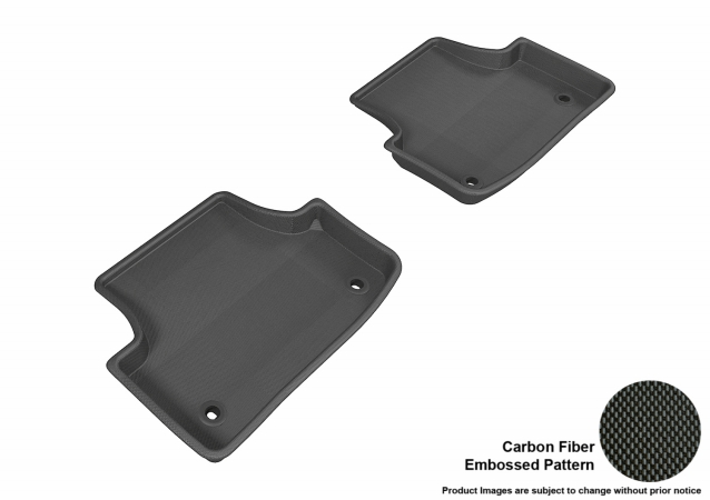 U Ace L1AD03321509 3D Maxpider Second Row Custom Fit Kagu Black Floor Mat for 2015-2016 Audi A3-S3 Models