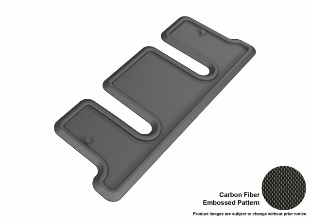 U Ace 3D Maxpider Third Row Custom Fit Kagu Black Floor Mat for 2008-2016 - Chevrolet Traverse 2009-2016 GMC Acadia 2007-2016 Buick Enclave Models
