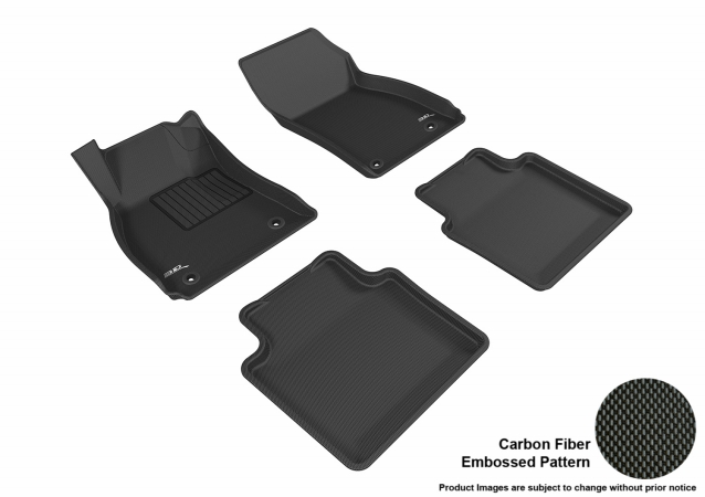 U Ace L1BC02501509 3D Maxpider Custom Fit Complete Kagu Black Floor Mat for 2010-2016 Buick Lacrosse Models