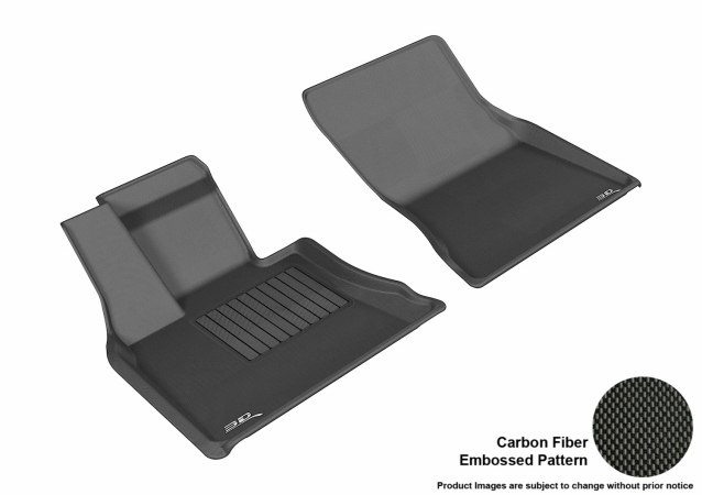 U Ace L1BM05511509 3D Maxpider Front Row Custom Fit Kagu Black Floor Mat for 2014-2016 BMW X5 F15 Models
