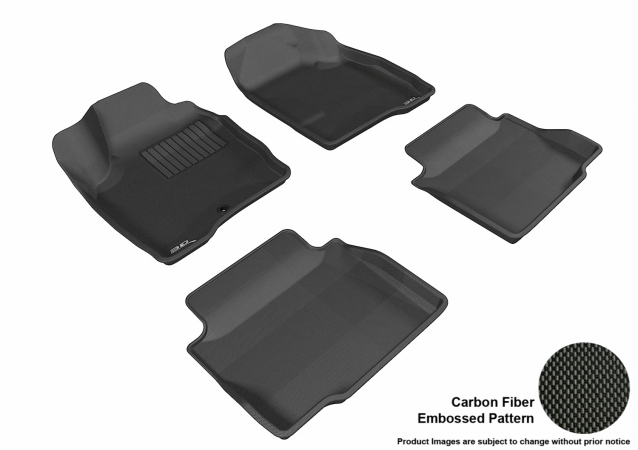 3D Maxpider Complete Set Custom Fit All-Weather Kagu Black Floor Mat for 2006-2013 Chevrolet Impala Models -  PowerPlay, PO2495453