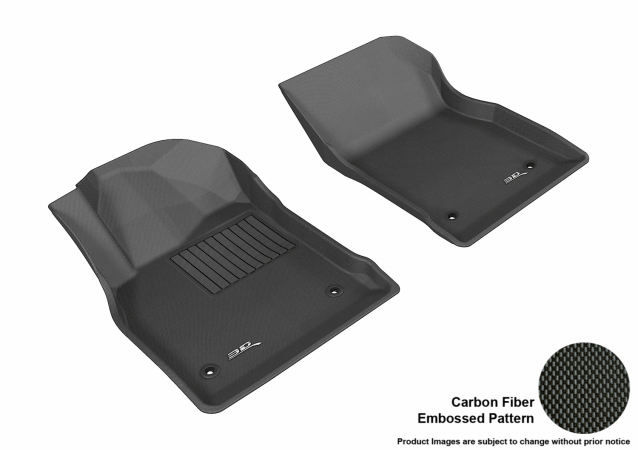 U Ace L1CH04411509 3D Maxpider Front Row Custom Fit All-Weather Kagu Black Floor Mat for 2011-2016 Chevrolet Cruze Models