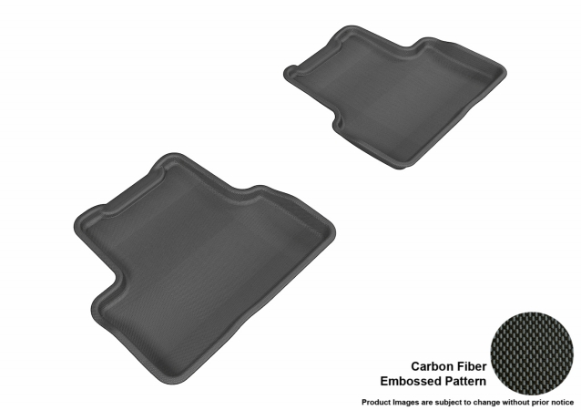 U Ace L1CH04421509 3D Maxpider Second Row Custom Fit All-Weather Kagu Black Floor Mat for 2011-2016 Chevrolet Cruze Models