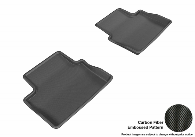U Ace L1CH06321509 3D Maxpider Second Row Custom Fit Kagu Black Floor Mat for 2013-2015 Chevrolet Malibu Models