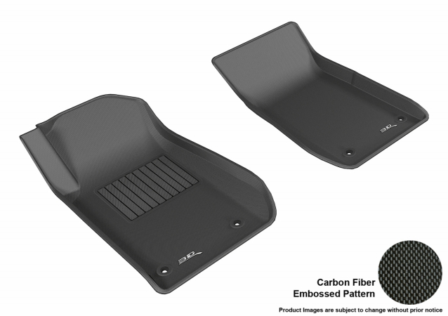 U Ace L1CH06411509 3D Maxpider Front Row Custom Fit Kagu Black Floor Mat for 2013-2015 Chevrolet SS Models