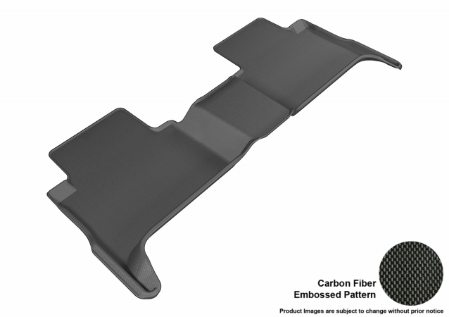 3D Maxpider Second Row Custom Fit Kagu Black Floor Mat for 2015-2016 Chevrolet Colorado - GMC Canyon Crew Cab Models