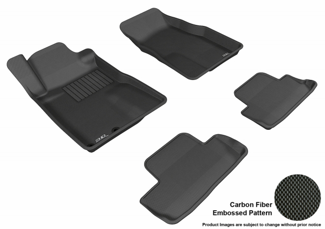 U Ace L1FR06501509 3D Maxpider Complete Set Custom Fit All-Weather Kagu Black Floor Mat for 2005-2009 Ford Mus G Models