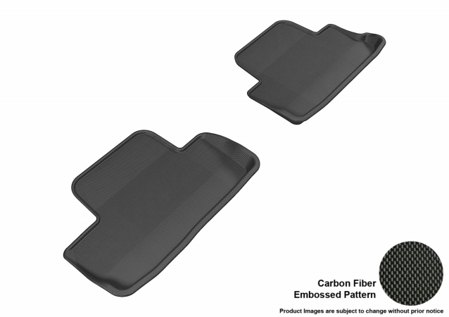 U Ace L1FR06521509 3D Maxpider Second Row Custom Fit All-Weather Kagu Black Floor Mat for 2005-2014 Ford Mus G Models
