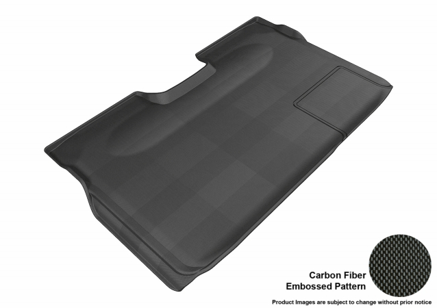 U Ace L1FR06721509 3D Maxpider Second Row Custom Fit All-Weather Kagu Black Floor Mat for 2009-2014 Super Crew Ford F-150 Models