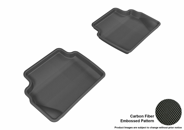 U Ace L1FR08021509 3D Maxpider Second Row Custom Fit Kagu Black Floor Mat for 2011-2016 HB Ford Fiesta Models