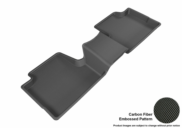 U Ace L1JP01021509 3D Maxpider Second Row Custom Fit Kagu Black Floor Mat for 2014-2016 Jeep Cherokee Models