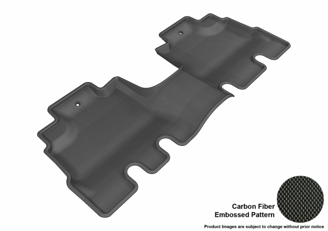 U Ace L1JP01121509 3D Maxpider Second Row Custom Fit All-Weather Kagu Black Floor Mat for 2014-2016 Jeep Wrangler Unlimited Models