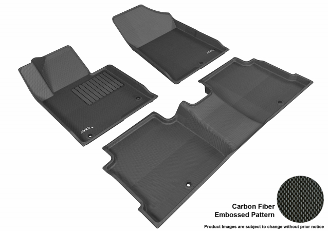 U Ace L1KA03901509 3D Maxpider Complete Set Custom Fit All-Weather Kagu Black Floor Mat for2016 Kia Optima Models