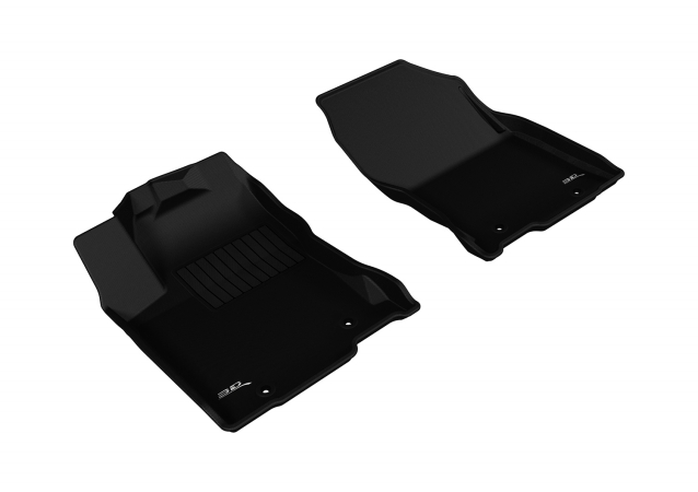 3D Maxpider Front Row Custom Fit Kagu Black Floor Mat for 2015-2016 Lexus NX200T-300H Models - Black