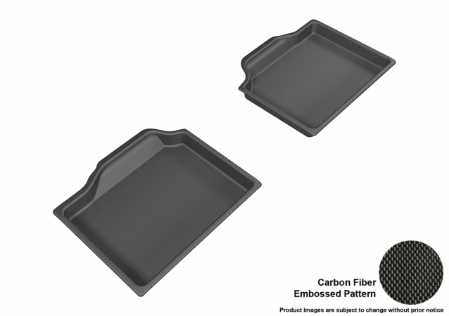 U Ace L1MN00921509 3D Maxpider Second Row Custom Fit Kagu Black Floor Mat for 2014-2016 Mini Countryman Models