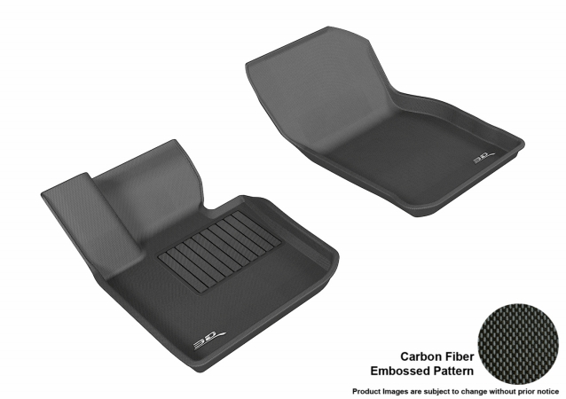 U Ace 3D Maxpider Front Row Custom Fit Kagu Black Floor Mat for 2014-2016 Mini Cooper Models