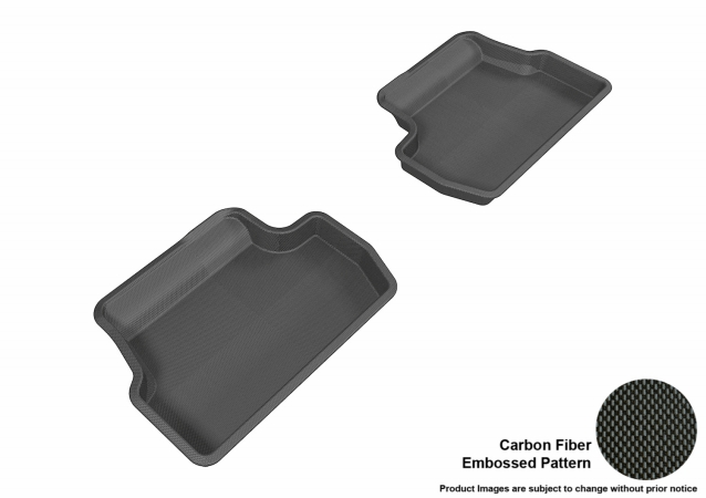 U Ace L1MN01021509 3D Maxpider Second Row Custom Fit Kagu Black Floor Mat for 2014-2016 Mini Cooper Models