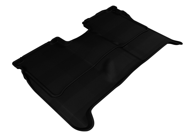 U Ace L1NS06321509 3D Maxpider Second Row Custom Fit Kagu Black Floor Mat for 2004-2015 Crew Cab Nissan TI Models
