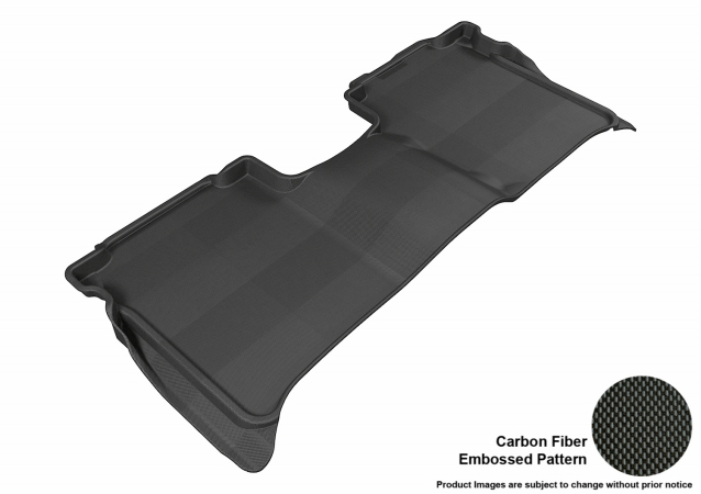 U Ace L1NS06721509 3D Maxpider Second Row Custom Fit All-Weather Kagu Black Floor Mat for Nissan TI Crew Cab Models