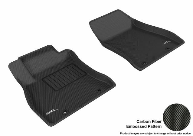 U Ace L1NS07611509 3D Maxpider Front Row Custom Fit Kagu Black Floor Mat for2013 Nissan Sentra Models