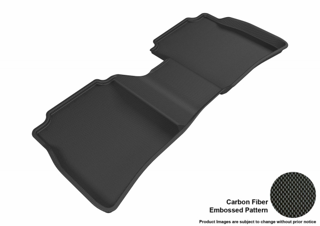 U Ace L1NS07621509 3D Maxpider Second Row Custom Fit Kagu Black Floor Mat for2013 Nissan Sentra Models