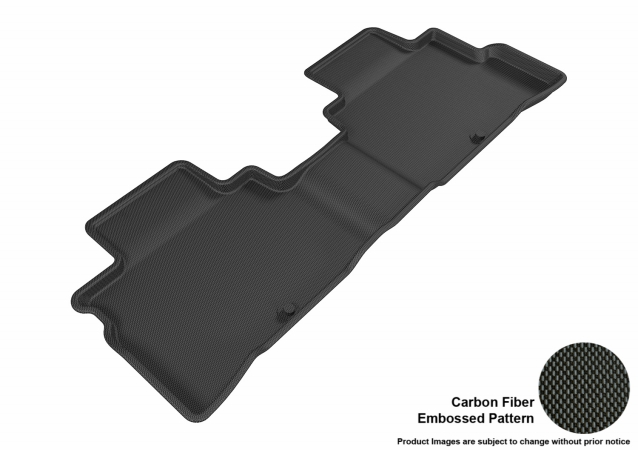 U Ace L1NS08321509 3D Maxpider Second Row Custom Fit All-Weather Kagu Black Floor Mat for 2015-2016 Nissan Murano Models
