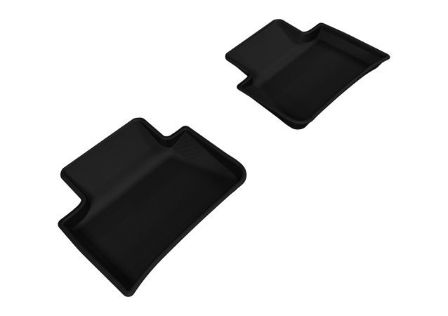 U Ace L1PO01421509 3D Maxpider Second Row Custom Fit Kagu Black Floor Mat for 2015-2016 Porsche Macan Models