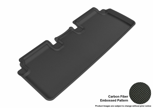 U Ace L1TL00011509 3D Maxpider Front Row Custom Fit All-Weather Kagu Black Floor Mat for 2012-2014 Tesla Model S Models