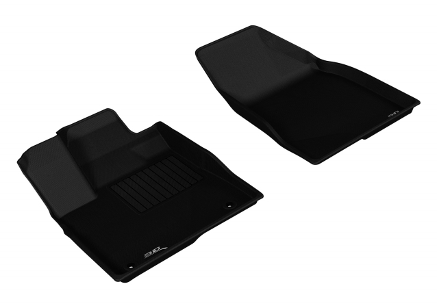 U Ace L1TY16311509 3D Maxpider Front Row Custom Fit Kagu Black Floor Mat for 2014-2015 Toyota Highlander Models