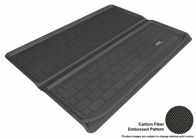 U Ace M1HE0011309 3D Maxpider Cargo Custom Fit All-Weather Kagu Black Floor Mat for 2005-2010 Hummer H3 Models - Behind 2nd Seats