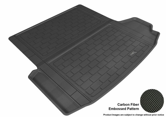 U Ace M1BM0481309 3D Maxpider Cargo Stowable Custom Fit Kagu Black Floor Mat for 2013-2016 Gran Turismo BMW 3 Series F34 Models