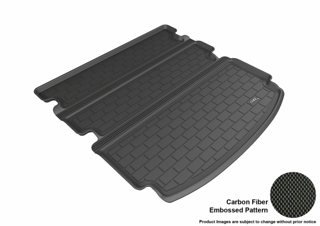 U Ace M1AC0061309 3D Maxpider Cargo Stowable Custom Fit Kagu Black Floor Mat for 2014-2016 Acura MDX Models - Behind 2nd Seats
