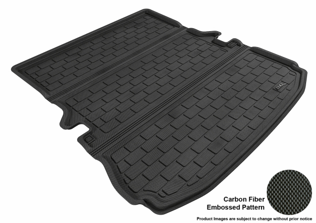 U Ace M1FR0361309 3D Maxpider Cargo Custom Fit All-Weather Kagu Black Floor Mat for 2011-2016 Ford Explorer Models - Behind 2nd Seats