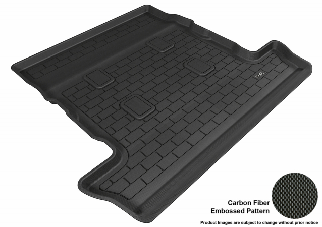 U Ace M1LX0371309 3D Maxpider Cargo Custom Fit All-Weather Kagu Black Floor Mat for 2008-2015 Lexus LX570 Models