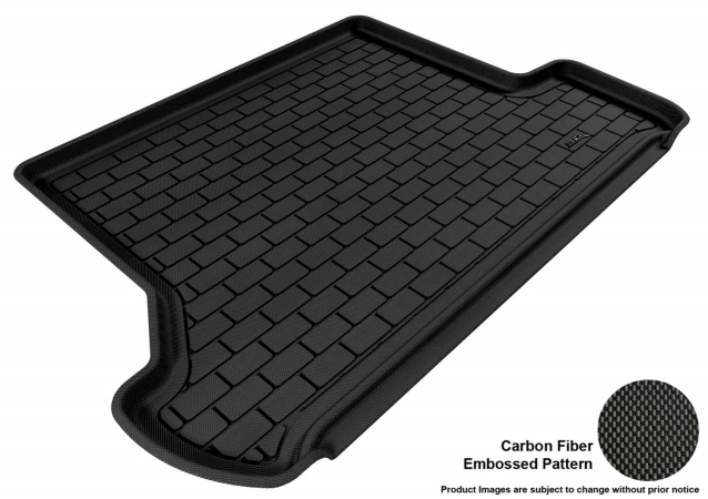 U Ace M1TY0441309 3D Maxpider Cargo Custom Fit All-Weather Kagu Black Floor Mat for 2010-2016 Toyota 4Runner Models - Behind 2nd Seat