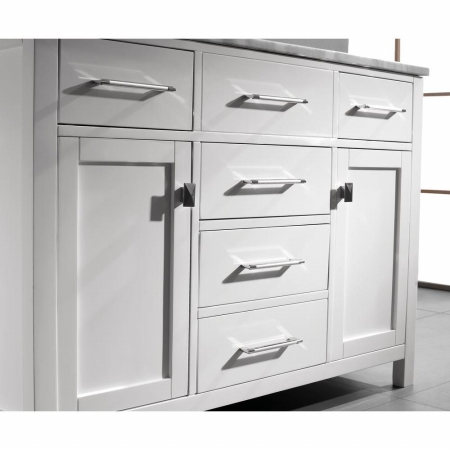 MS-2048-CAB-WH 48 in. Caroline Bathroom Cabinet in White -  VIRTU USA