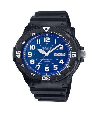 Picture of Casio MRW200H-2B2VCF Mens Dive Style Watch, Black & Blue