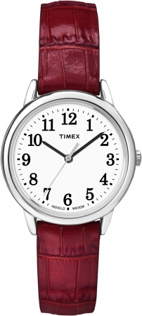 TW2P68700 Womens Easy Reader Red Leather Analog Quartz Watch