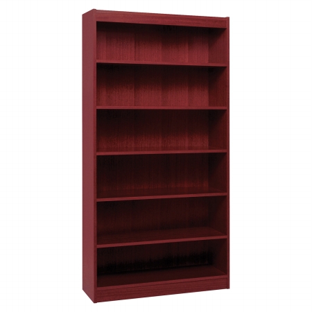 Lorell Bookcase - Mahogany - 36 x 12 x 72 in -  ComfortCreator, CO3753270