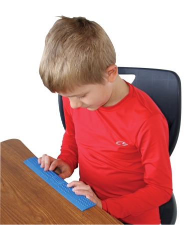 Picture of Sensory University 1410033 Desk Buddy Multi-Textured Tactile Chewable Ruler&#44; Assorted Color