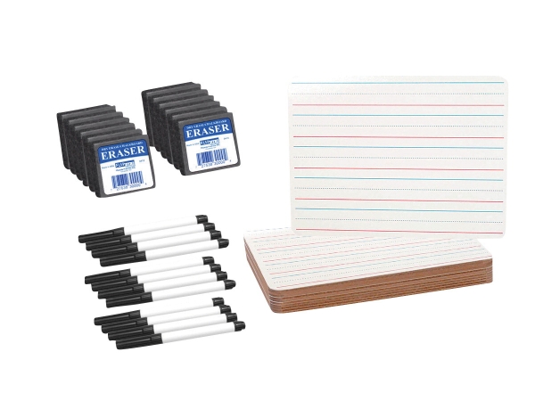 Picture of Flipside Products 1494866 Dry Erase Board Kit - 12 Boards&#44; 12 Markers & 12 Erasers