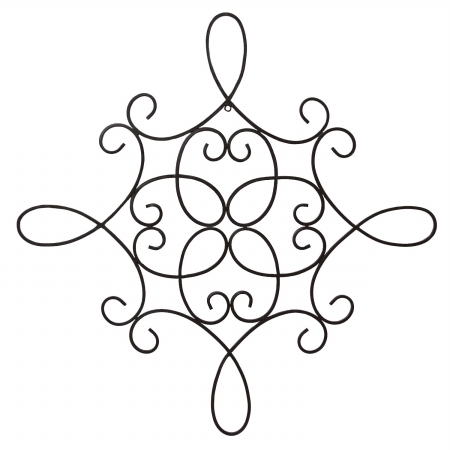 Stratton Home Decor S01208 Traditional Scroll Medallion Wall Decor