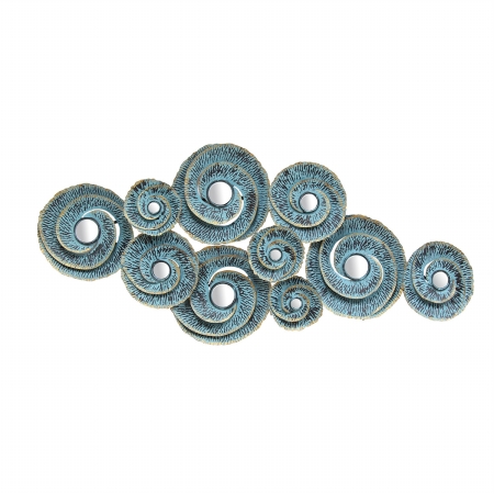 Stratton Home Decor S01293 Decorative Waves Metal Wall Decor