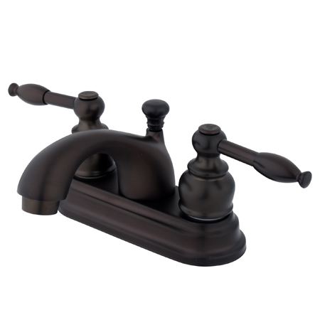 Picture of Kingston Brass KB2605KL 4 Inch Center Lavatory Faucet - Oil Rubbed Bronze