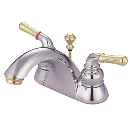 Picture of Kingston Brass KB2624 4 Inch Center Lavatory Faucet - Polished Chrome-Polished Brass