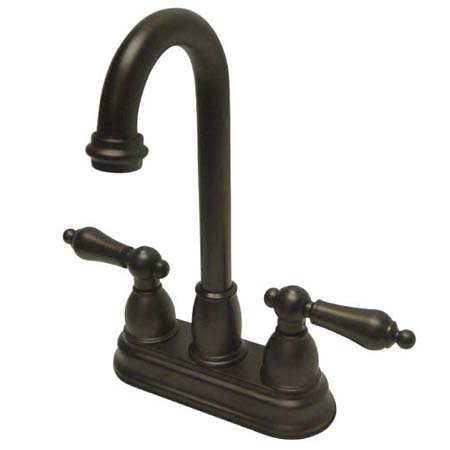 Picture of Kingston Brass KB3495AL 4 Inch Center Bar Faucet - Oil Rubbed Bronze